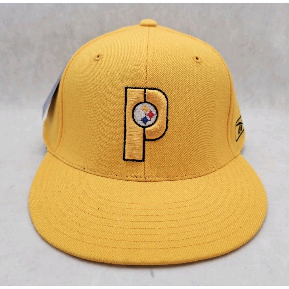 NWT VTG Pittsburgh Steelers Football Reebok Fitted Size 7 ½ Hat Cap NFL